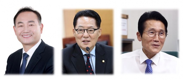 더불어 민주당 김원이, 민생당 박지원, 정의당 윤소하